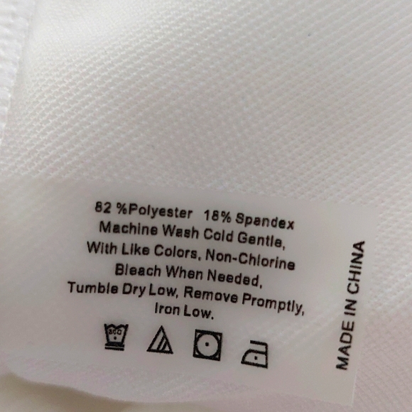 White one piece lined ribbed swim suit - Picture 5 of 7